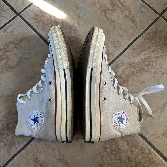 Converse Kith x Chuck 70 High Tops White Monogram Unisex Men 7 Womens 9 Sneakers - Picture 15 of 15
